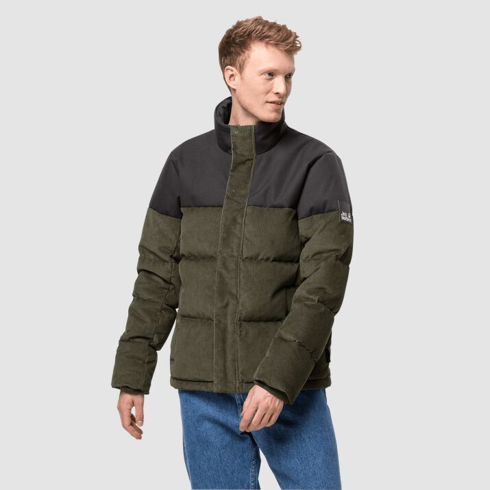 Chamarra Pluma Jack Wolfskin Nature Corduroy Hombre Verdes Mexico-1478293